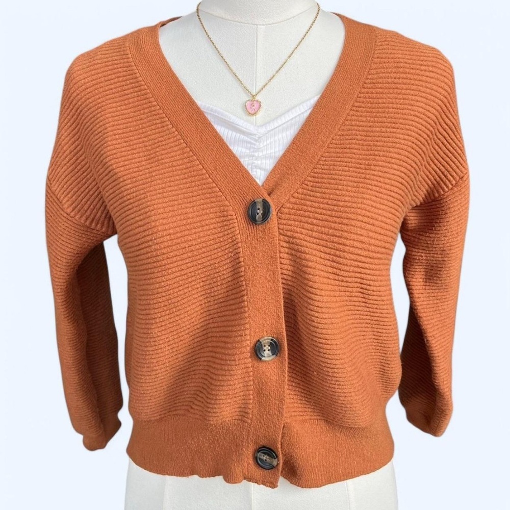 ribbed cardigan